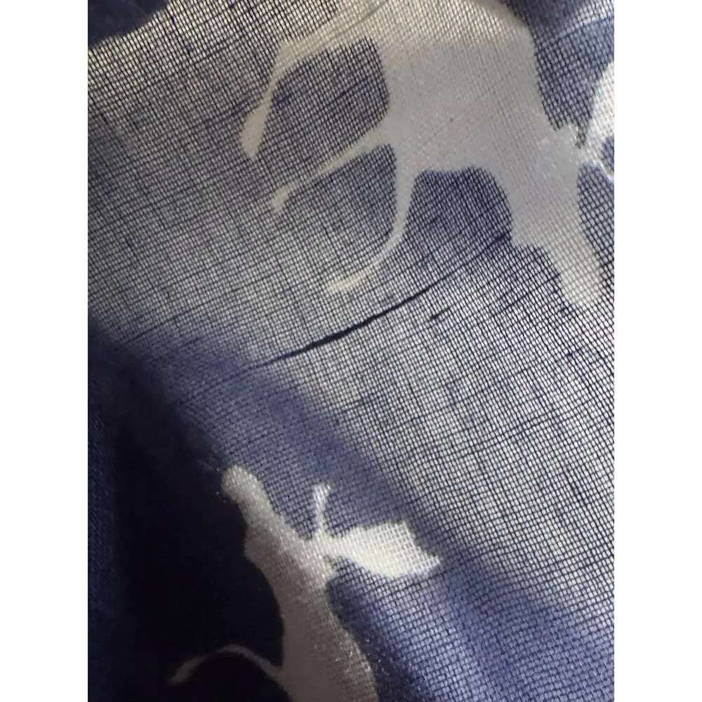 Norway · Nordic Moose Silhouette · Royal Blue White · Gauze Semi Sheer